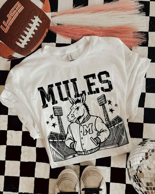 Mules Letterman PNG Design