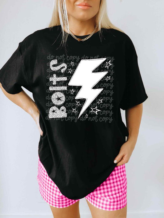 Bolts BW Dottie's PNG Design