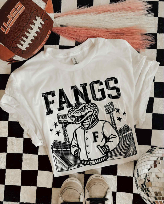 Fangs Letterman PNG Design