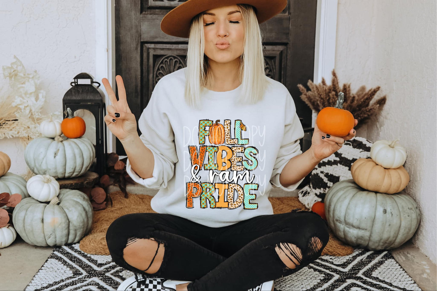 Fall Vibes & Ram Pride PNG Design