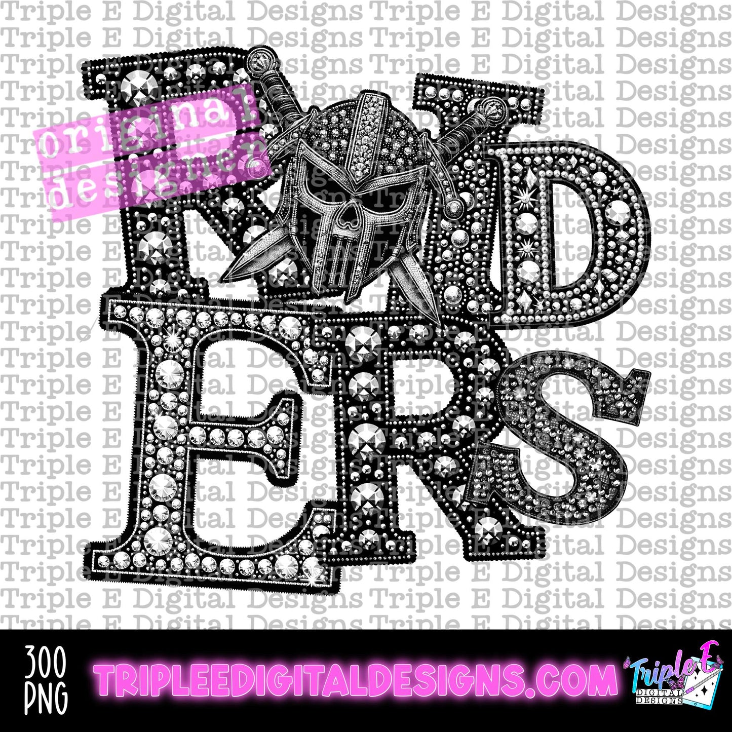 Raiders Rhinestone PNG Design