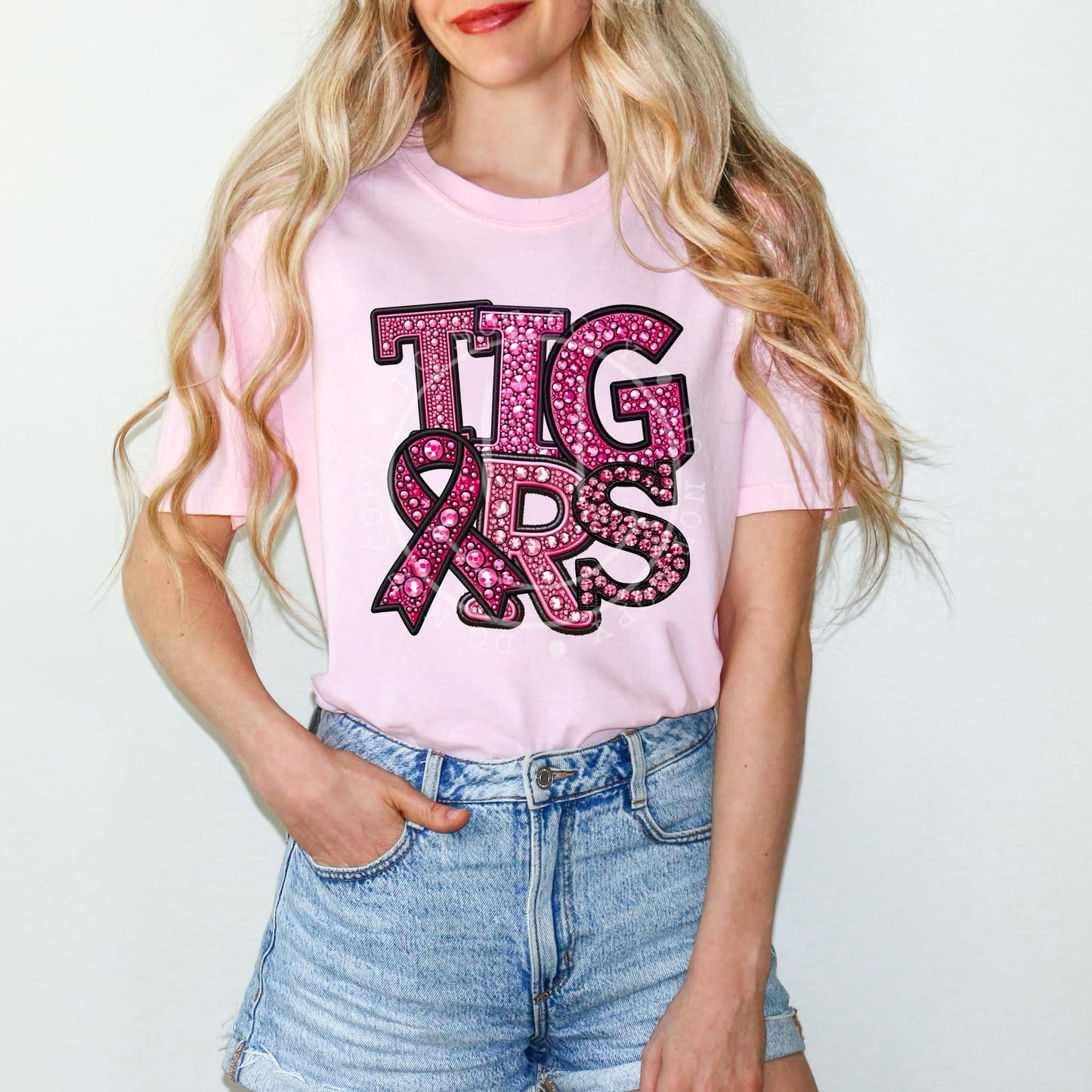 Tigers BC Rhinestone PNG Design