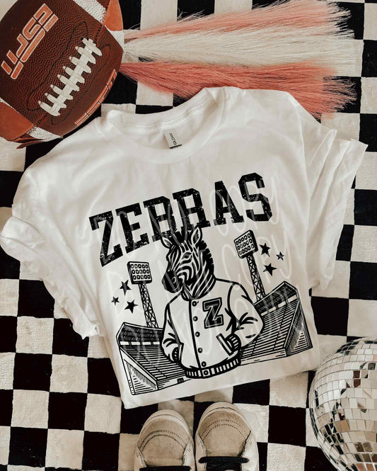 Zebras Letterman PNG Design