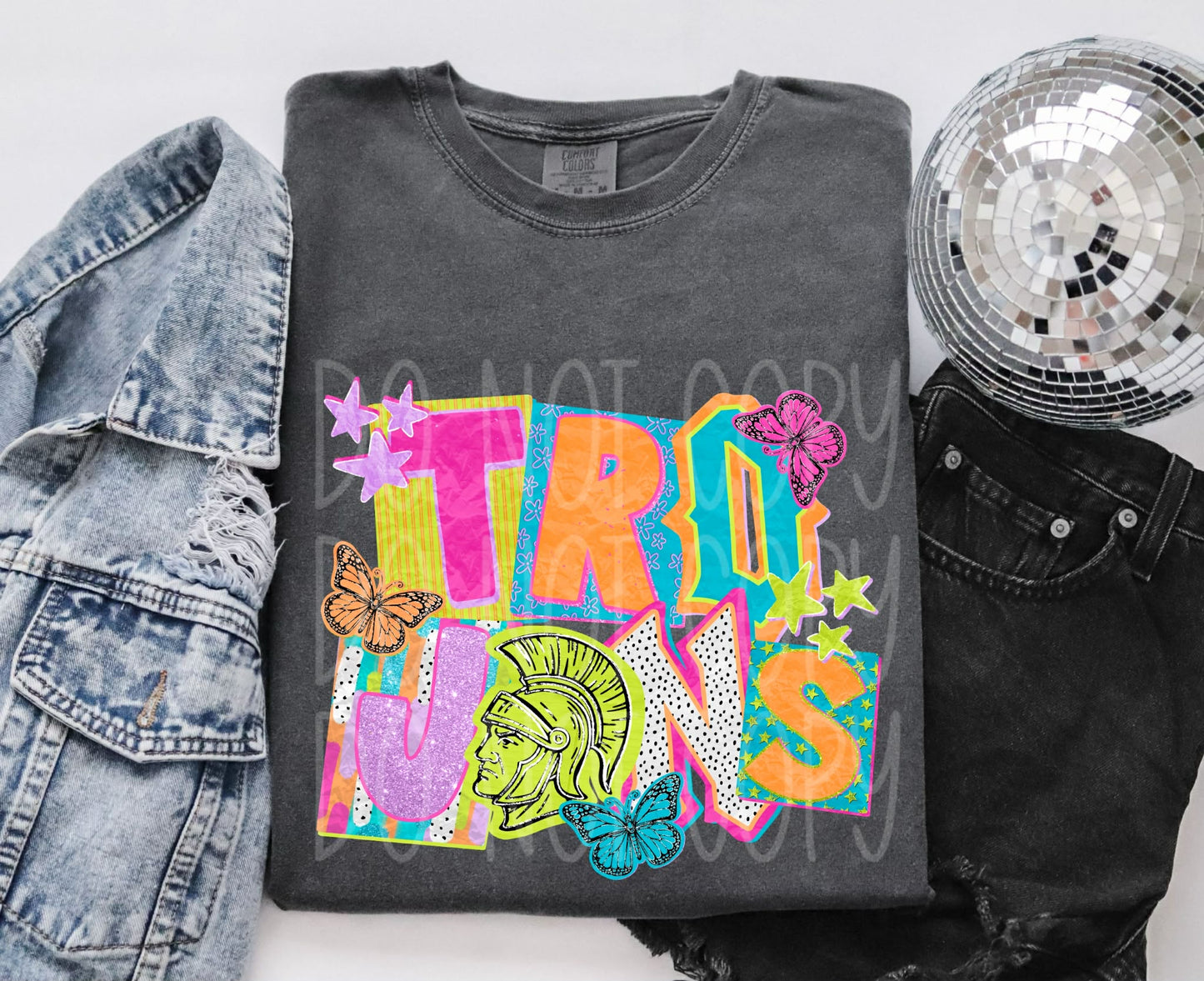 Neon Trojans PNG Design