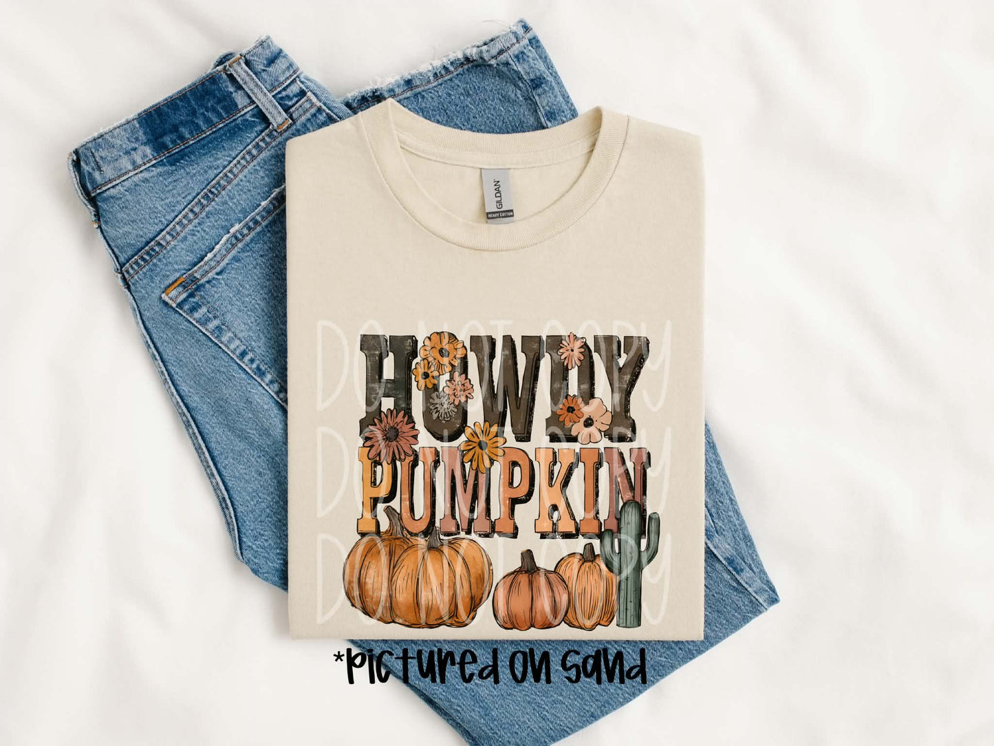 Howdy Pumpkin PNG Design