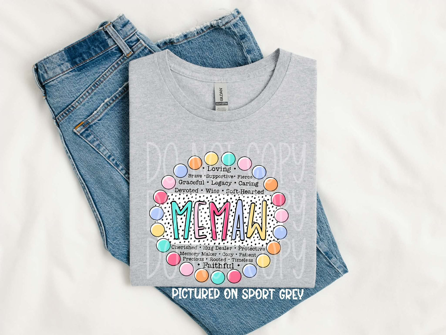 Memaw Words PNG Design
