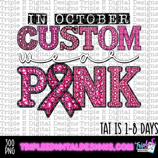 In October Mascot Custom Design