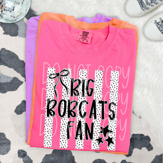 Big Bobcats Fan PNG Design