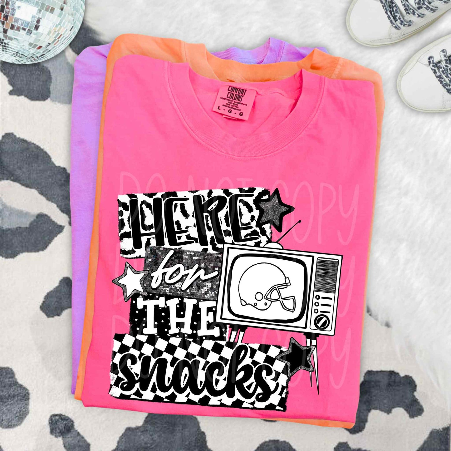 Here For The Snacks PNG Design