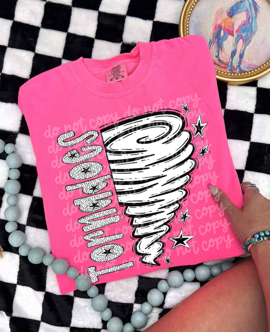 Tornadoes BW Dottie's PNG Design