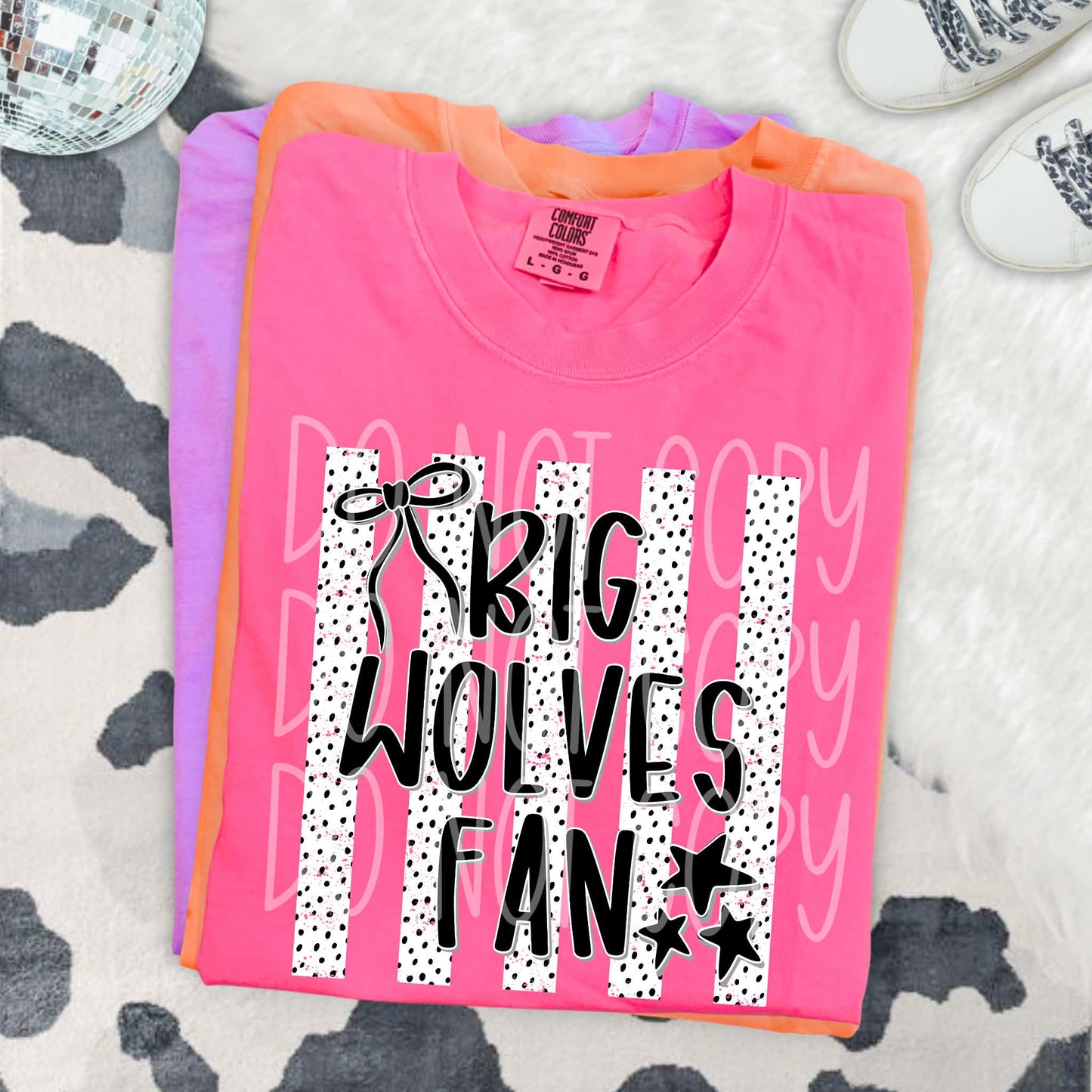 Big Wolves Fan PNG Design