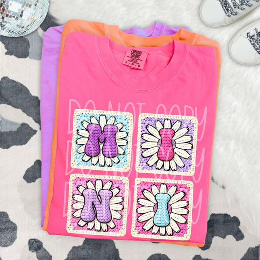 Mini Granny Square PNG Design