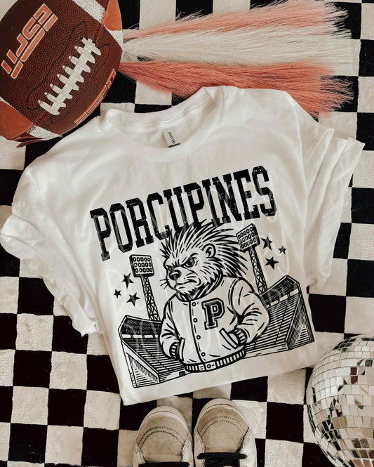 Porcupines Letterman PNG Design