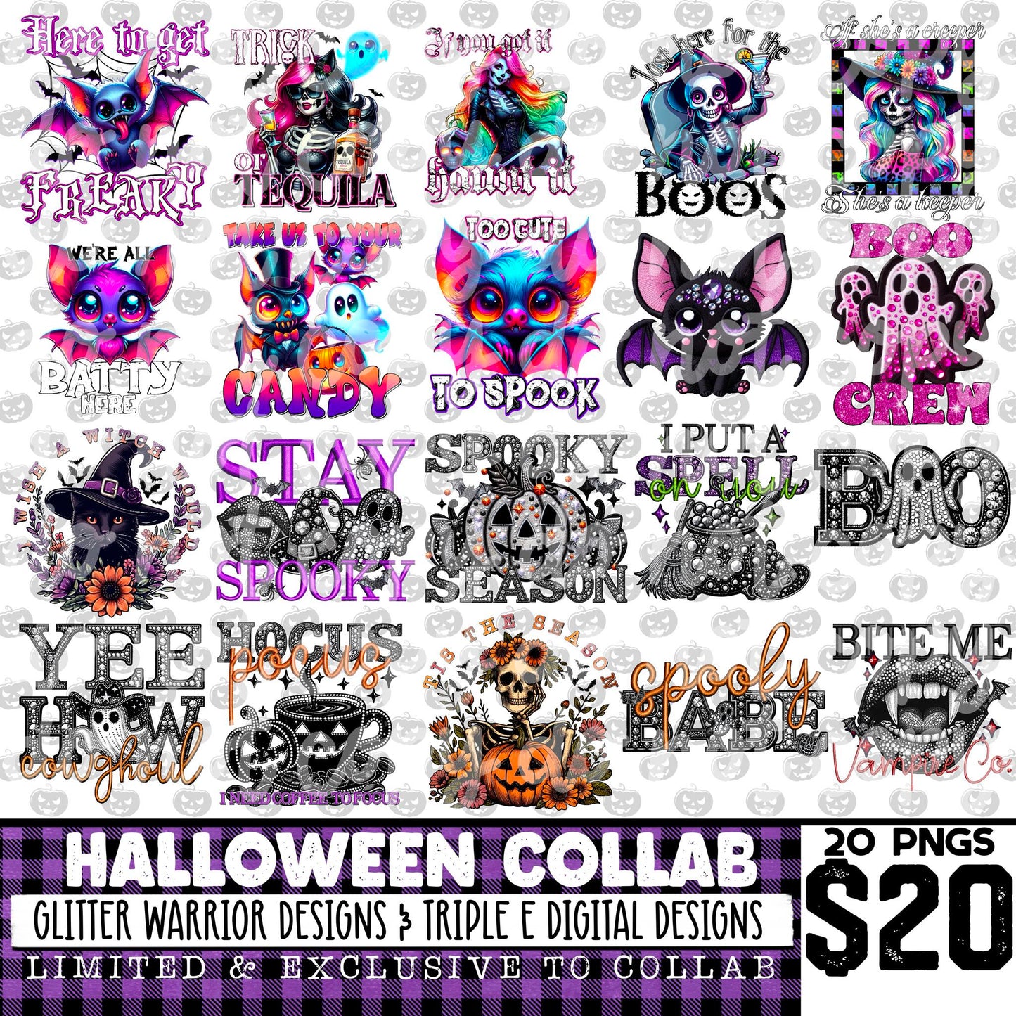 Halloween Collab w/ Glitter Warrior Designs