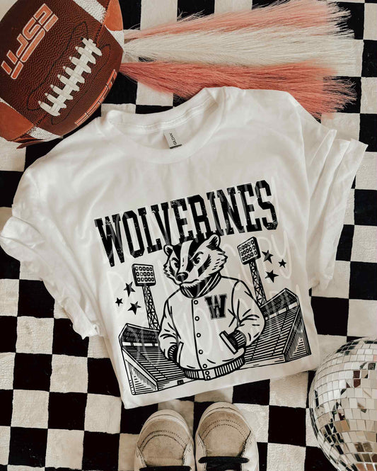 Wolverines Letterman PNG Design
