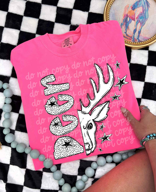 Deer BW Dottie's PNG Design