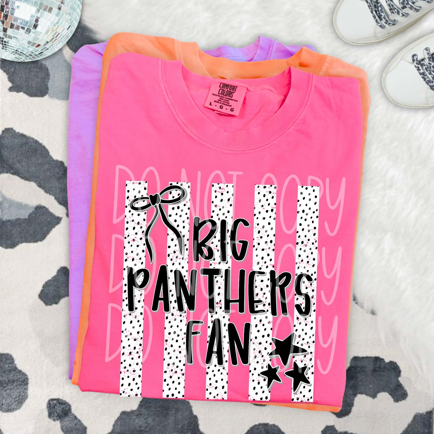 Big Panthers Fan PNG Design