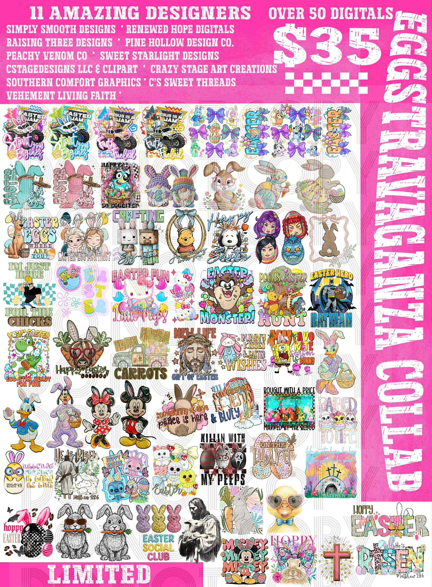 EGGSTRAVAGANZA COLLAB FT 10 DESIGNERS – Pine Hollow Design Co.