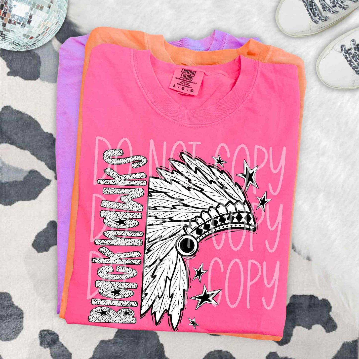 Blackhawks BW Dottie's PNG Design