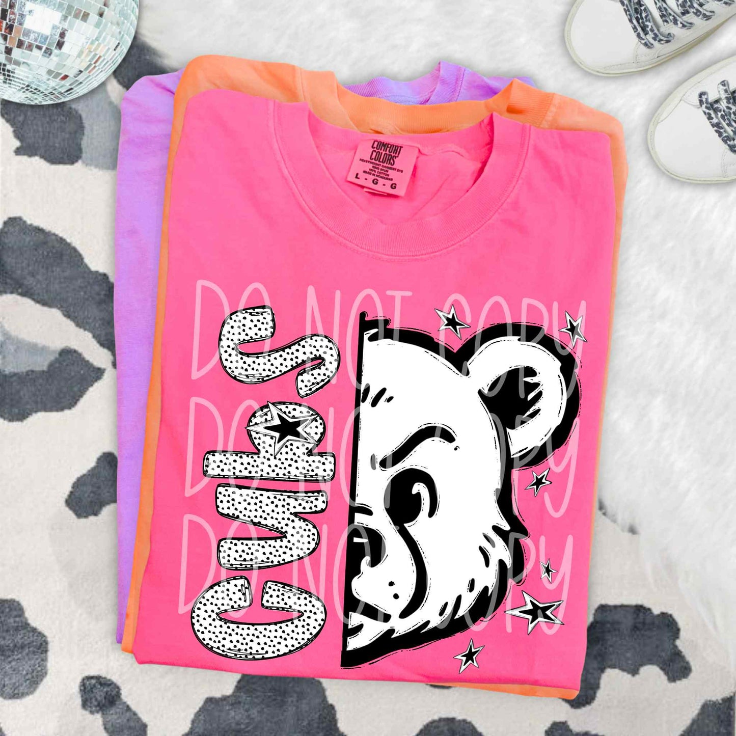 Cubs BW Dottie's PNG Design