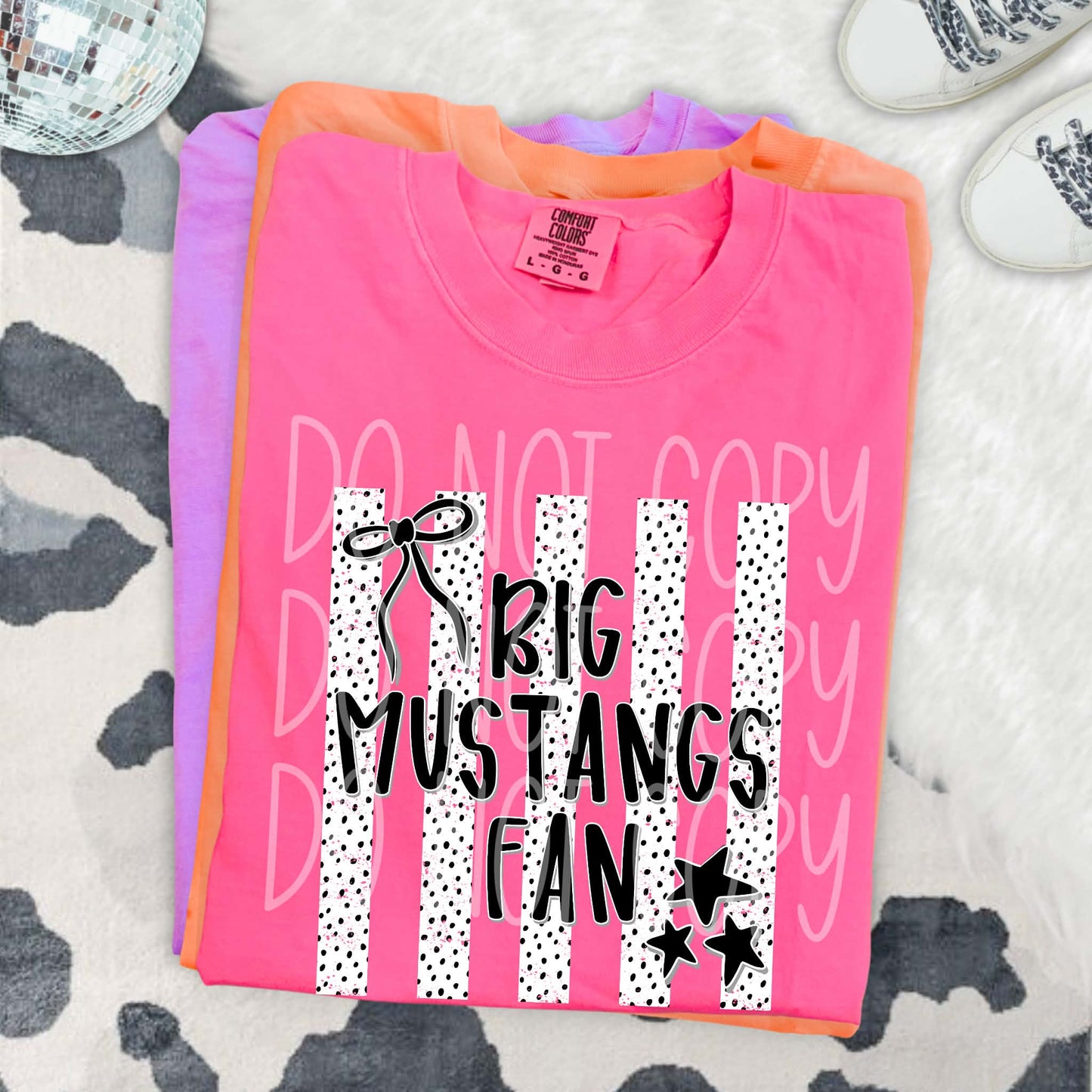 Big Mustangs Fan PNG Design