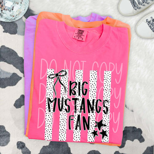 Big Mustangs Fan PNG Design