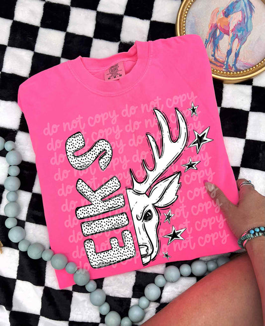 Elks BW Dottie's PNG Design