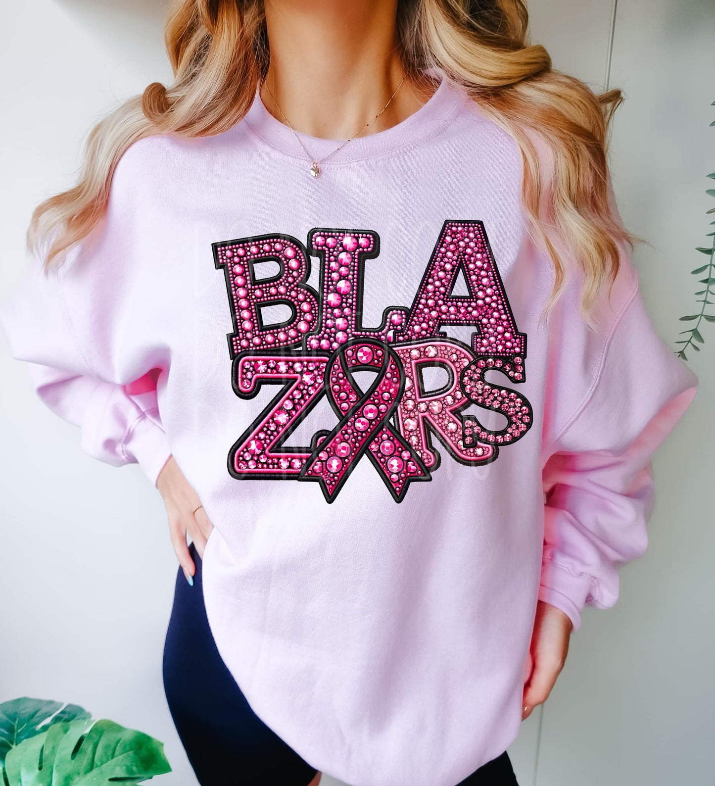 Blazers BC Rhinestone PNG Design