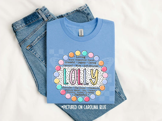 Lolly Words PNG Design