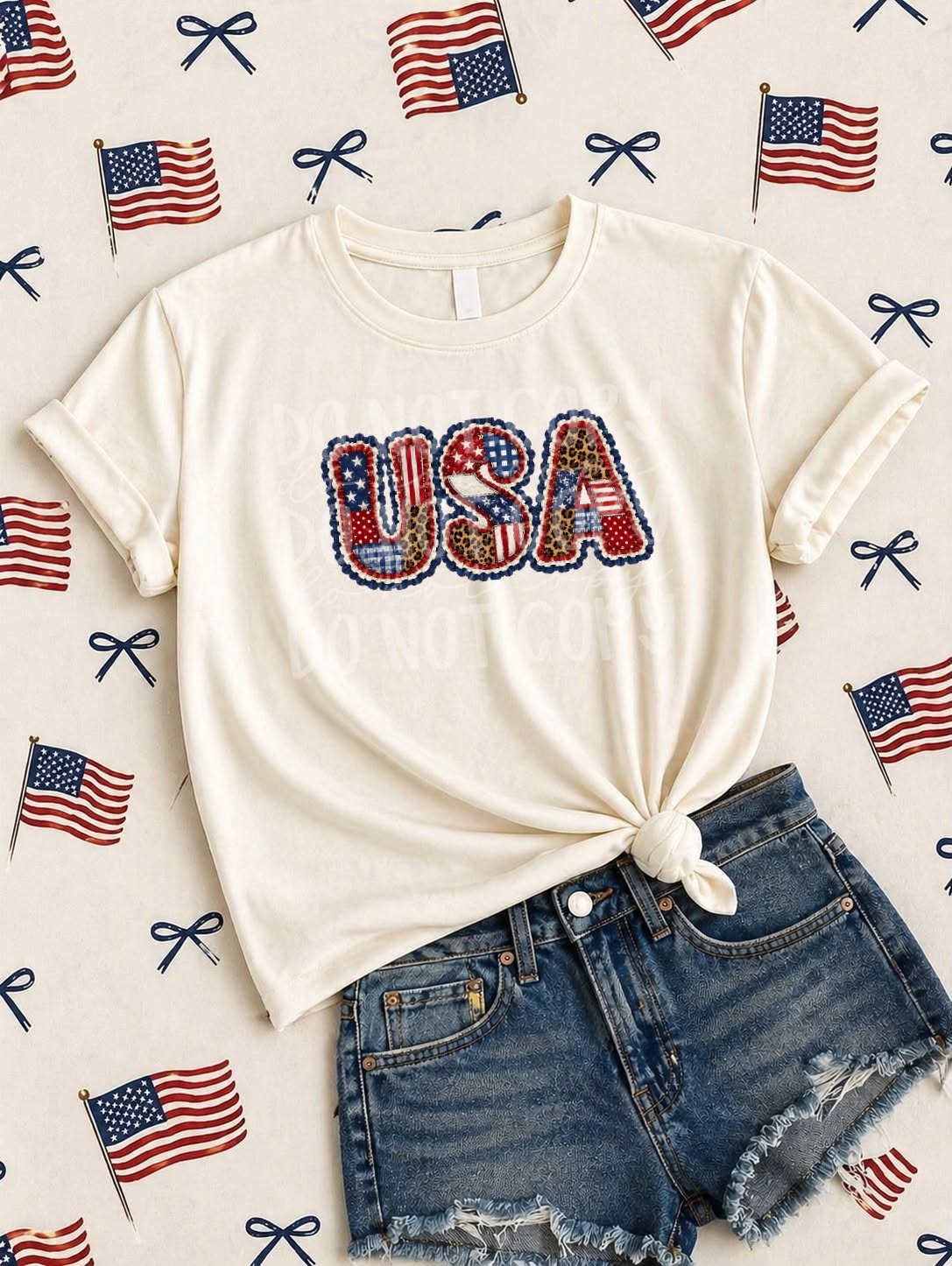 USA Ruffles PNG Design