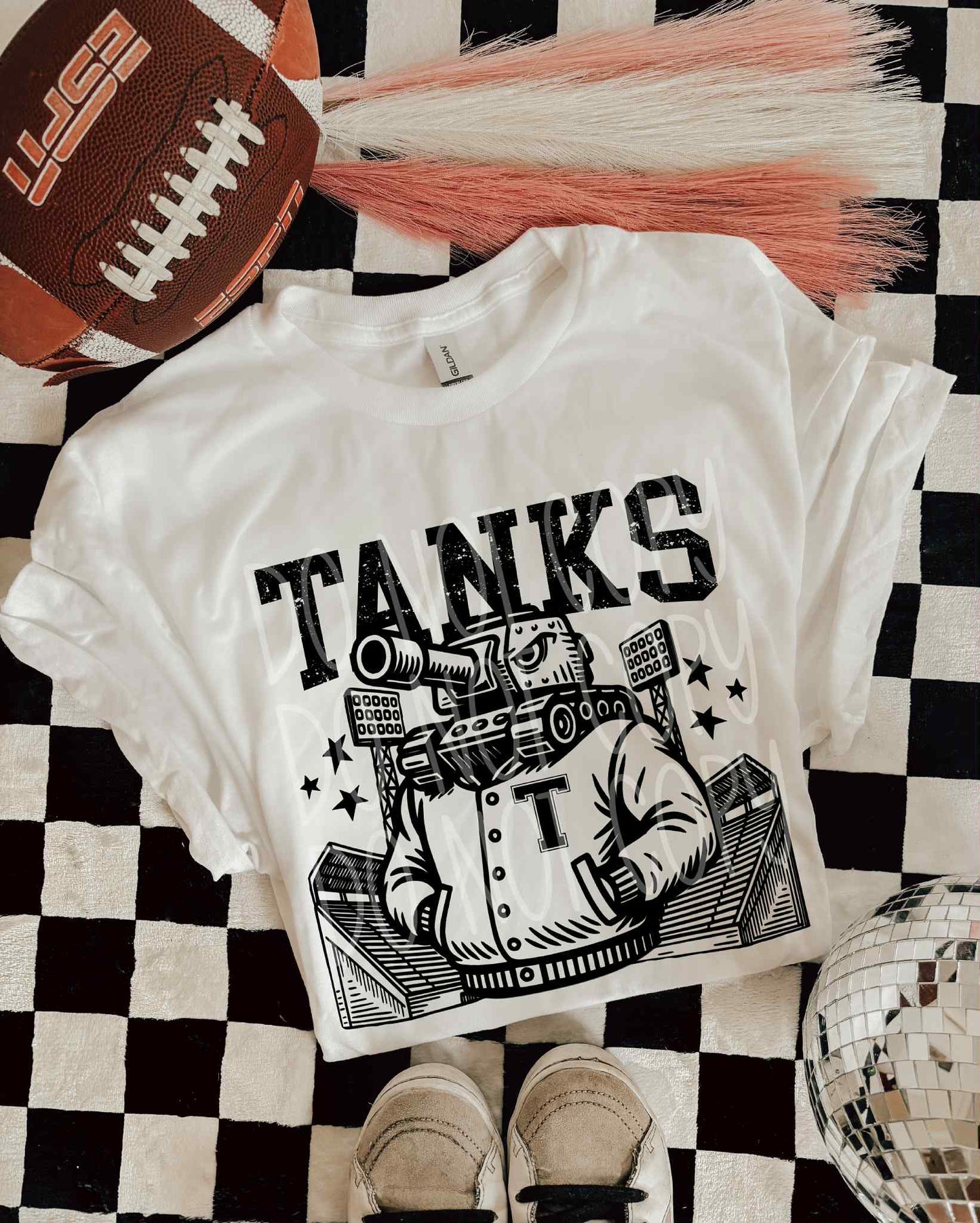 Tanks Letterman PNG Design
