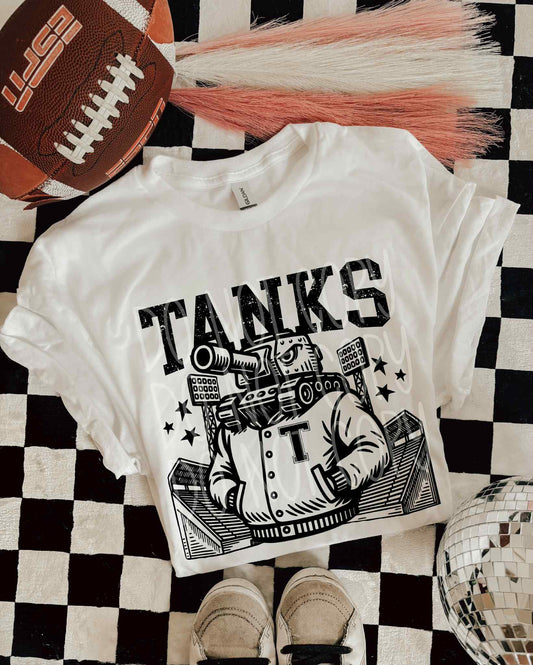Tanks Letterman PNG Design