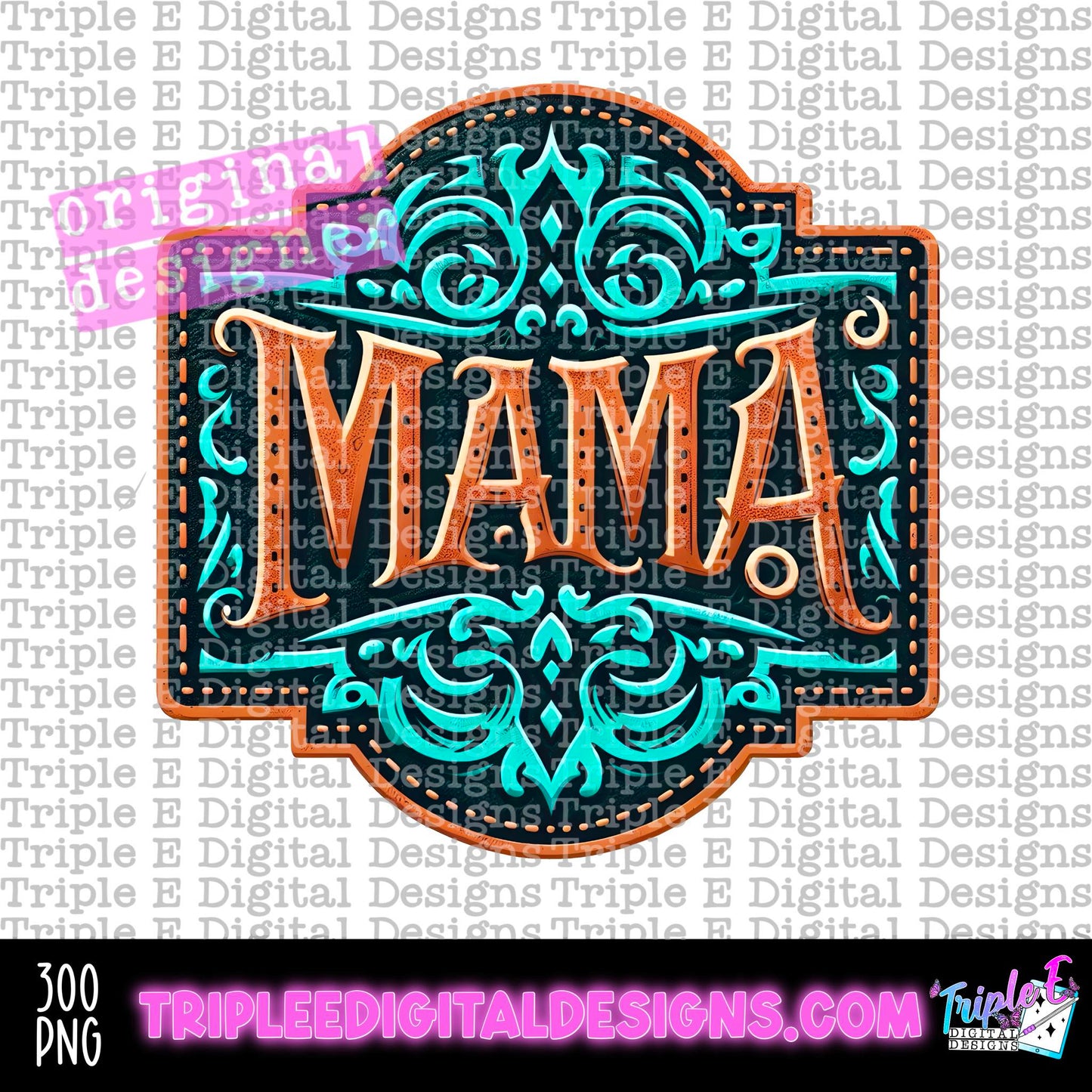 Mama Patch PNG Design