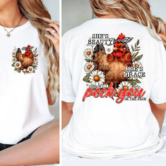 She's Beauty She's Grace PNG Design