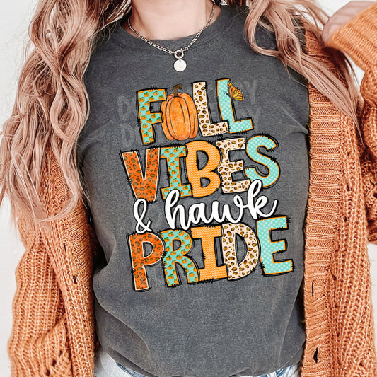 Fall Vibes & Hawk Pride PNG Design