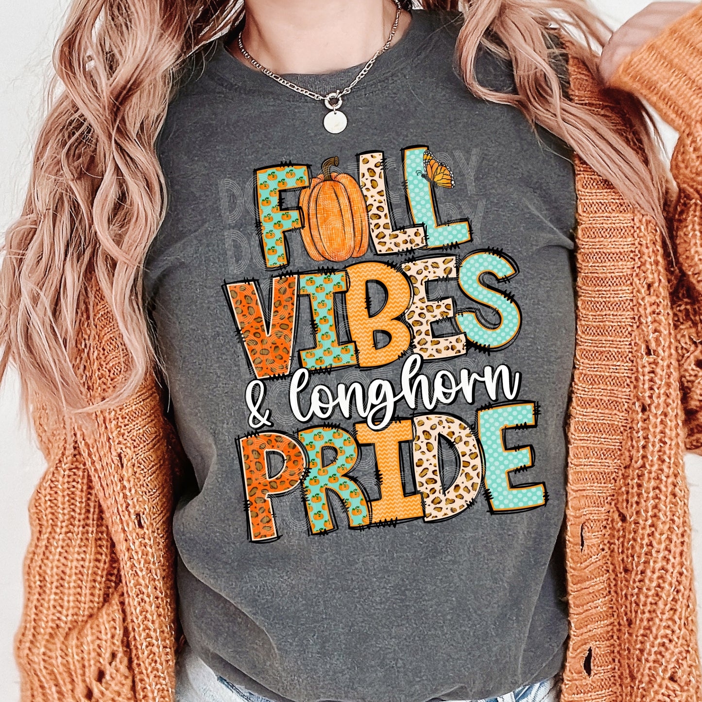 Fall Vibes & Longhorn Pride PNG Design