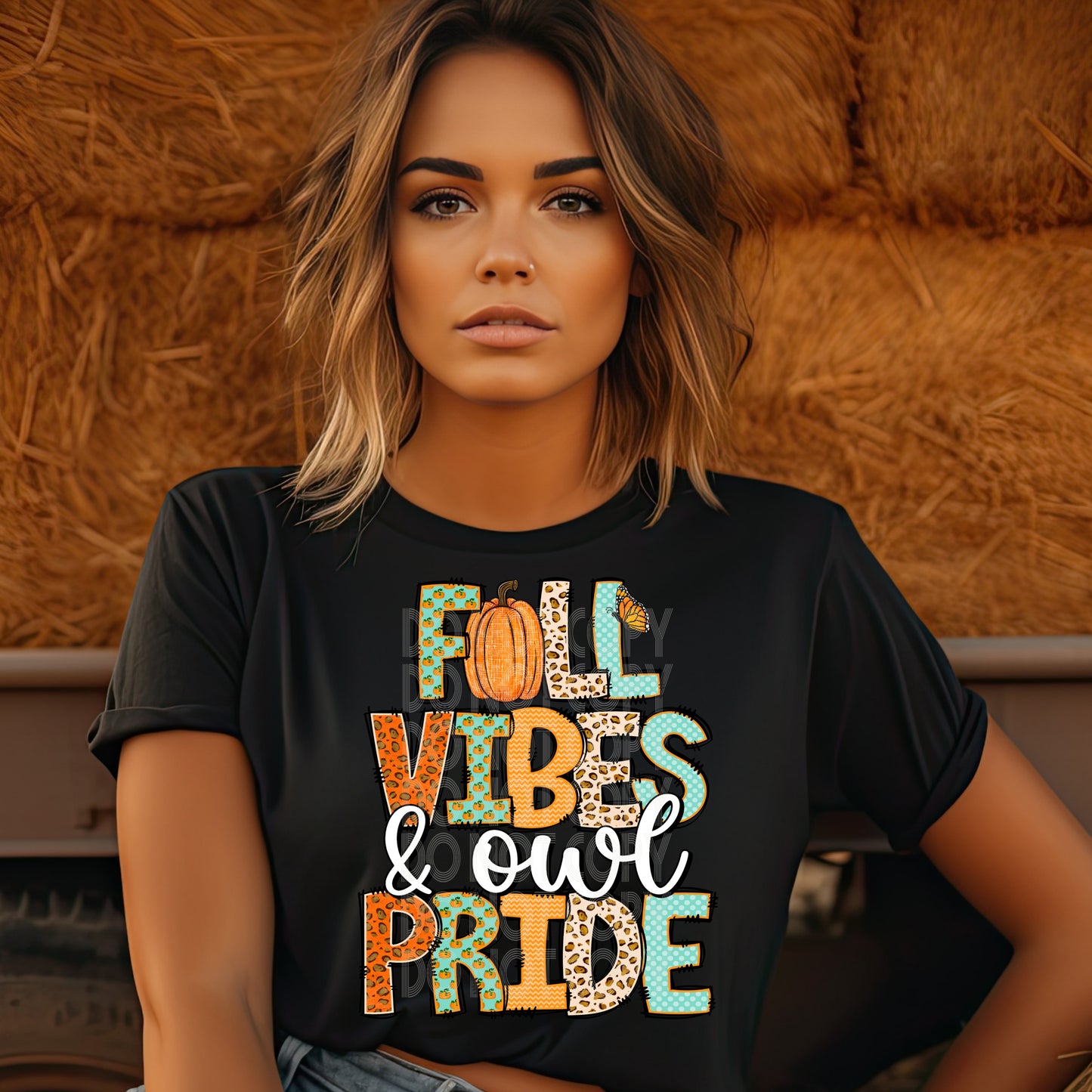 Fall Vibes & Owl Pride PNG Design