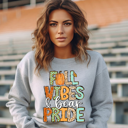 Fall Vibes & Bear Pride PNG Design