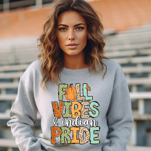 Fall Vibes & Indian Pride PNG Design