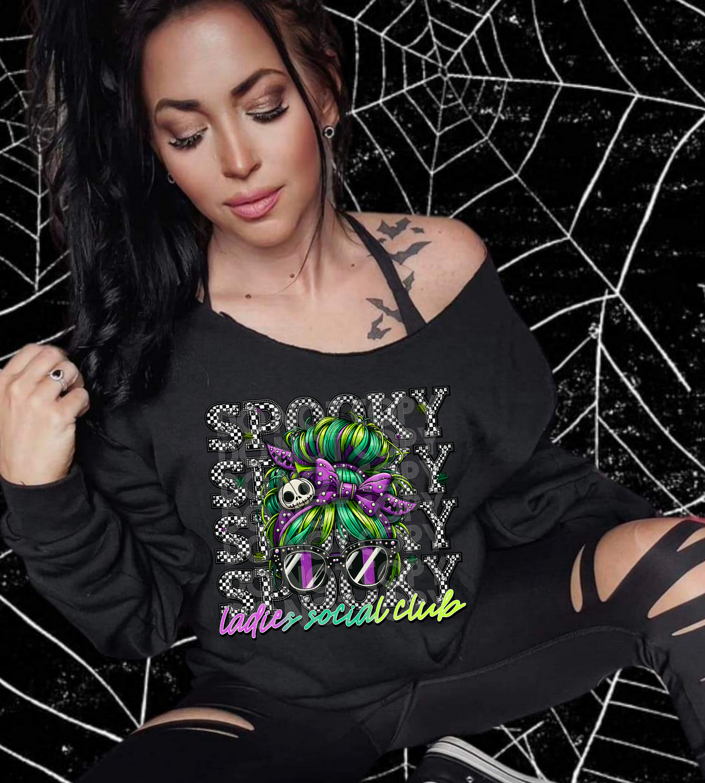 Spooky Ladies Social Club PNG Design