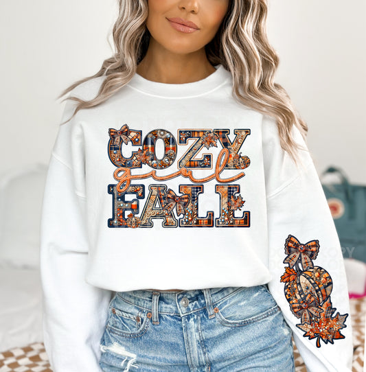 Cozy Girl Fall PNG Design