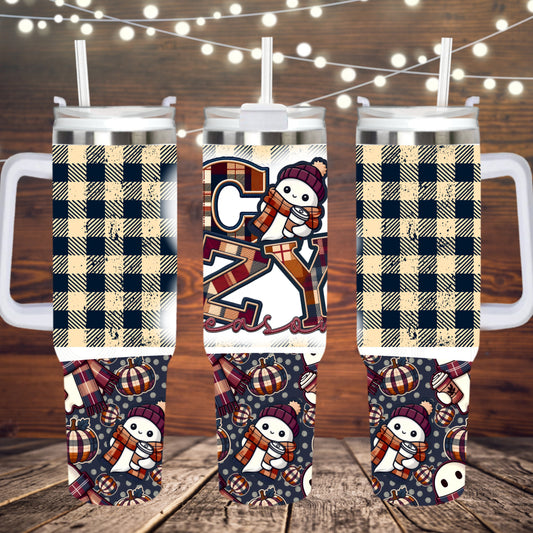 Cozy Season 40oz Tumbler PNG Design