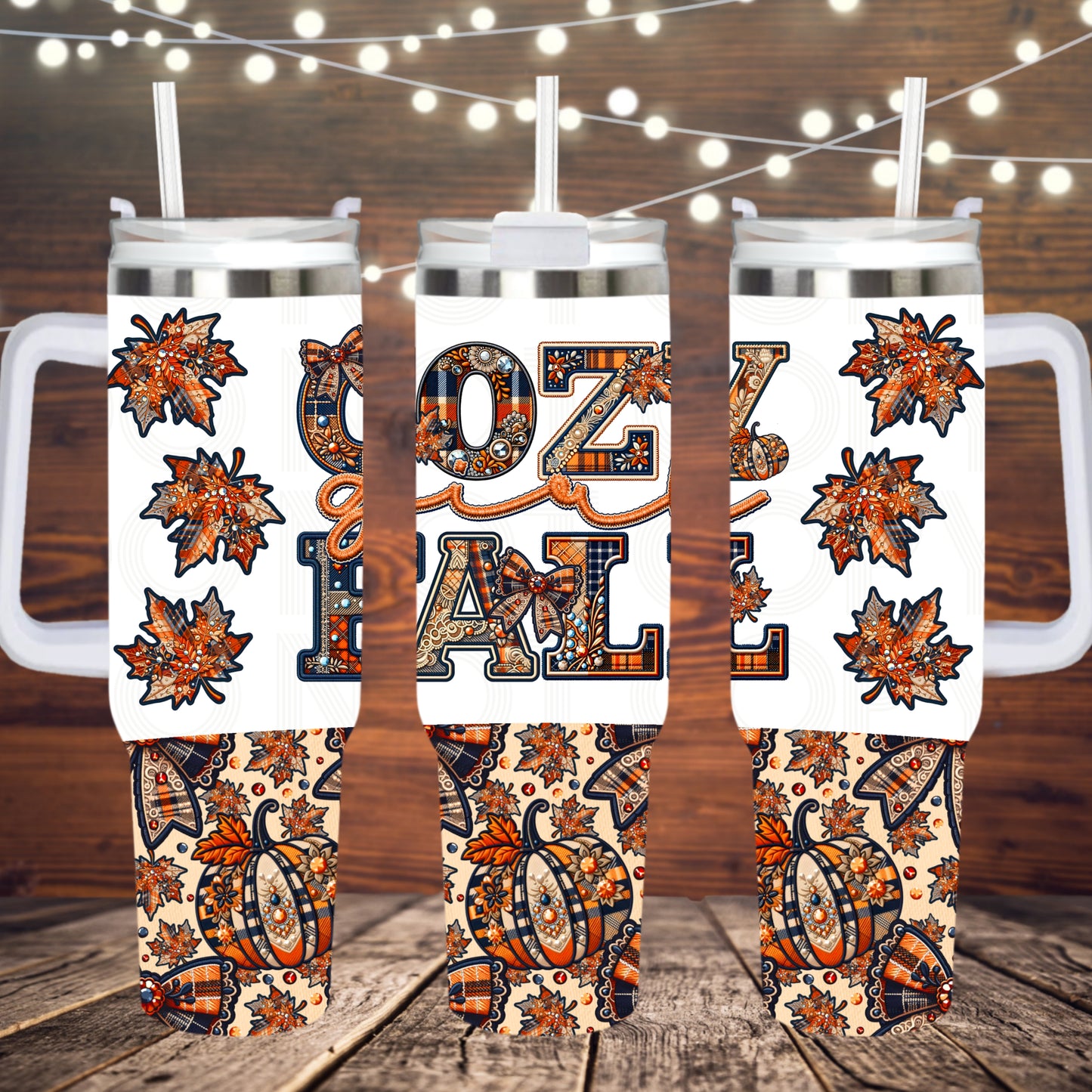 Cozy Girl Fall 40oz Tumbler PNG Design