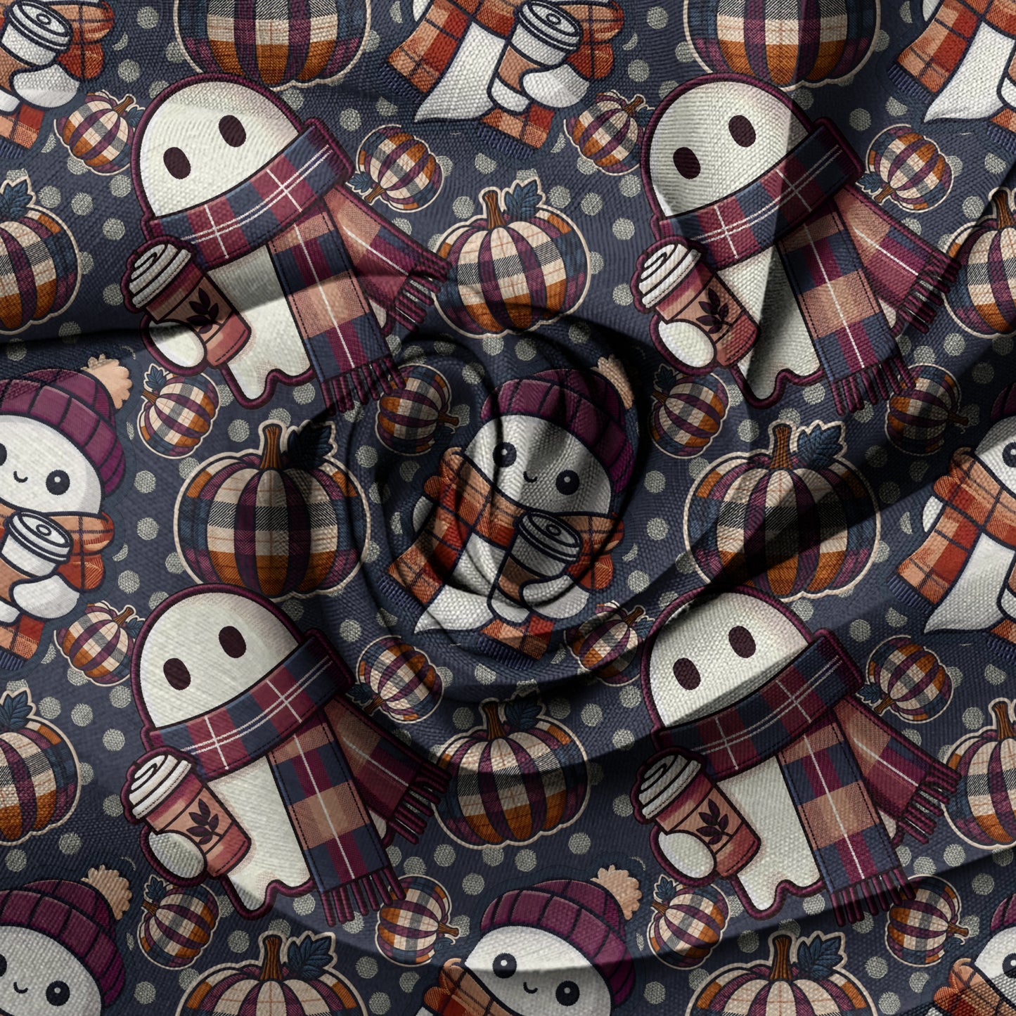 Cozy Ghost Seamless PNG Design