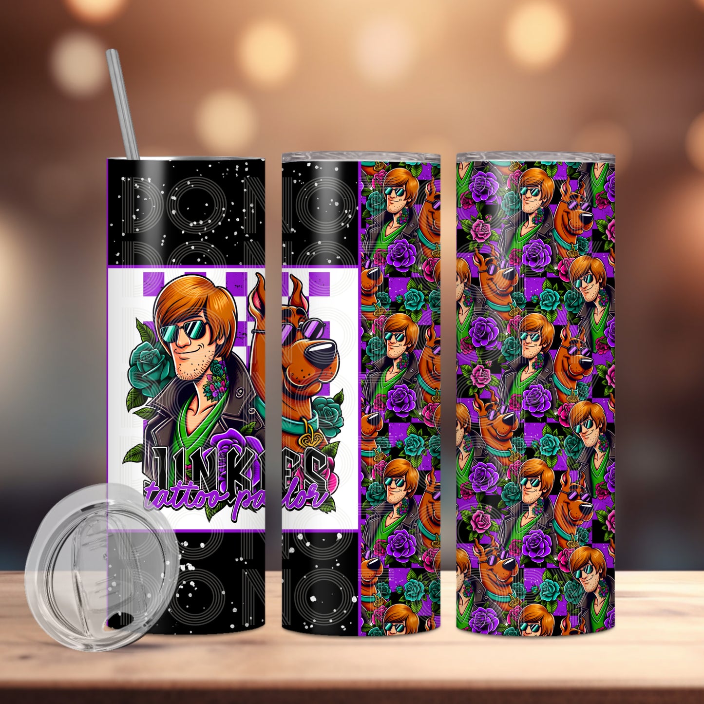 Jinkies Tattoo Parlor Tumbler PNG Design