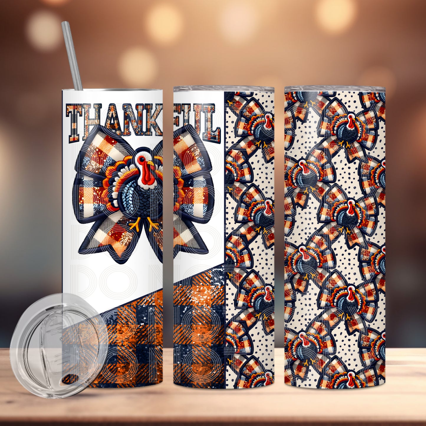 Thankful Tumbler PNG Design