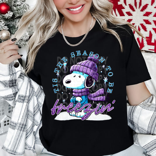 Tis The Season To Be Freezin PNG Design