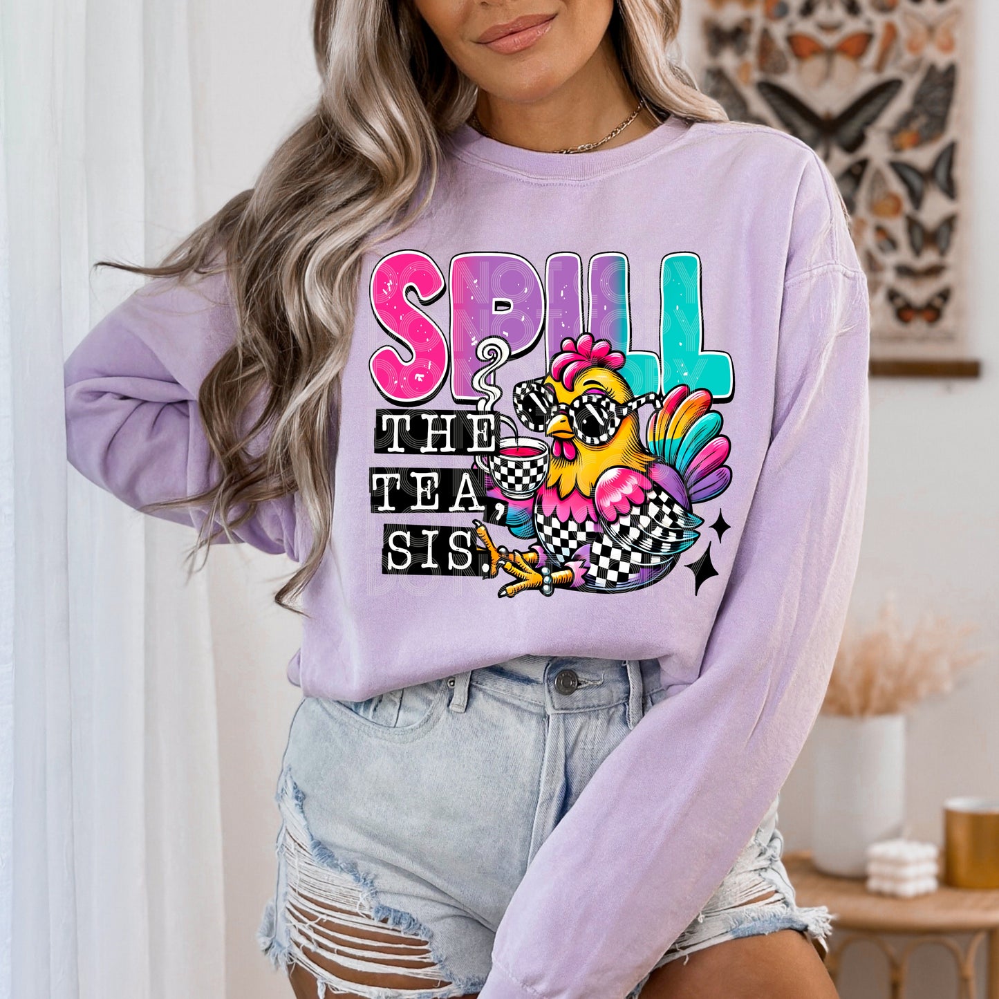 Spill The Tea Sis PNG Design