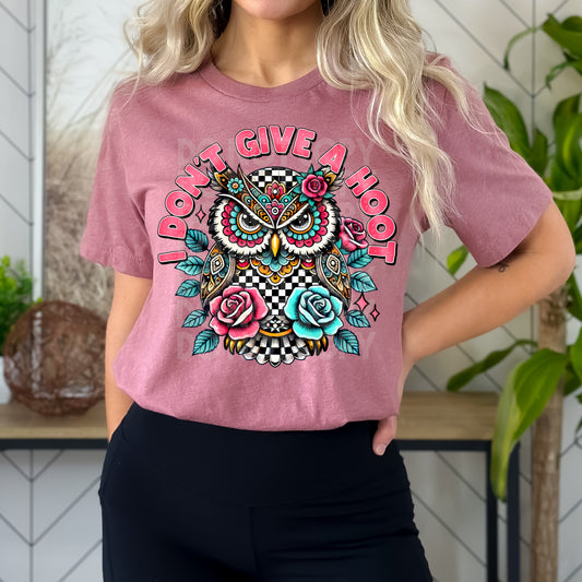 I Don't Give A Hoot PNG Design