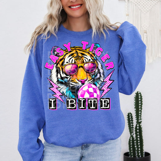 Easy Tiger I Bite PNG Design